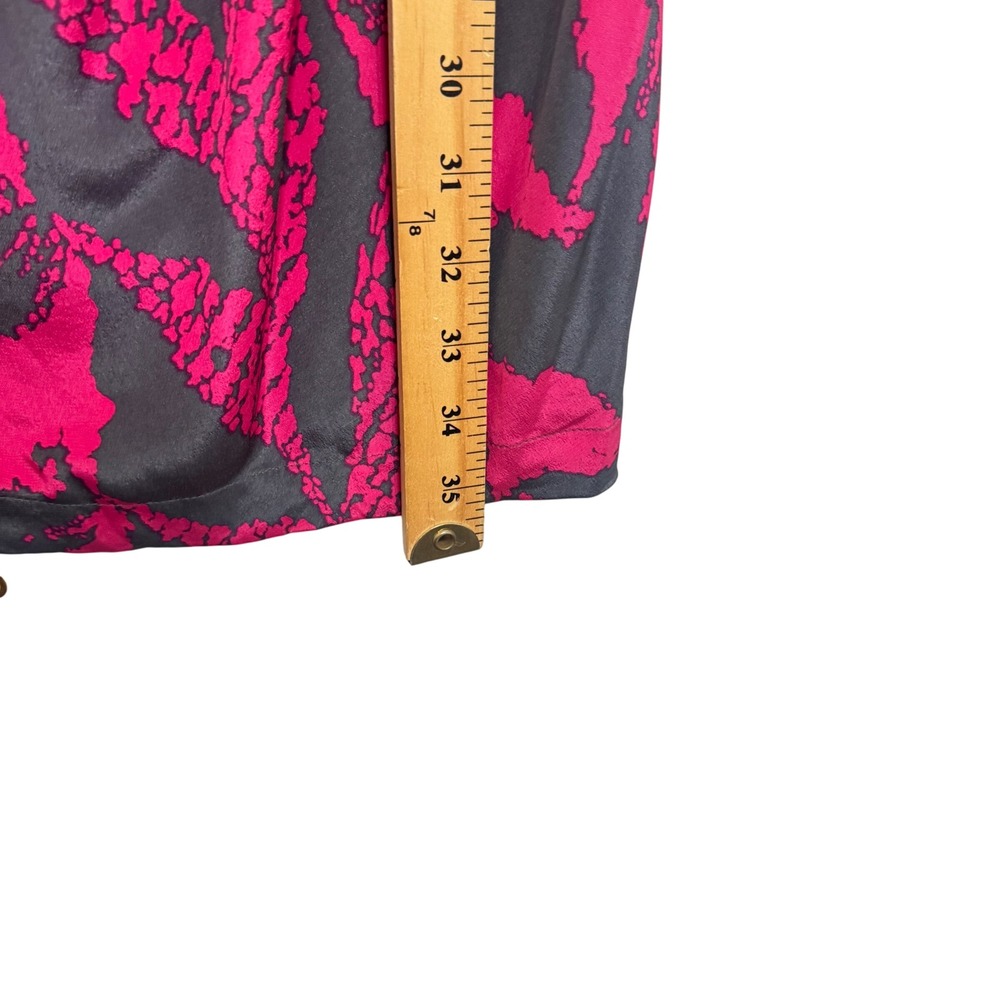 Whistles Silk Abstract Print Sheath Dress Women 2 Pink Grey NWT Cap Sleeve - Picture 7 of 10
